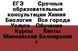 ЕГЭ-2021! Срочные образовательные консультации Химия, Биология - Все города Услуги » Обучение. Курсы   . Ханты-Мансийский,Белоярский г.